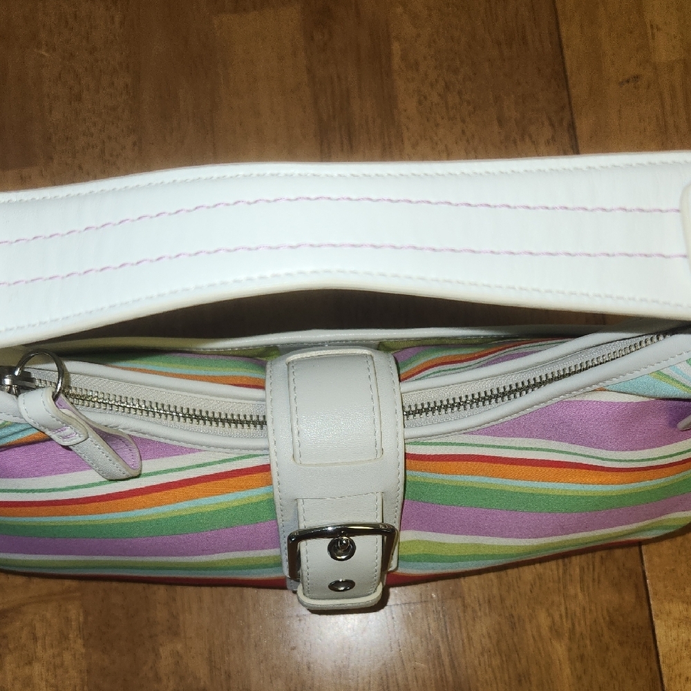 Coach Multicolor Striped Hobo Shoulder Bag - Picture 11 of 14